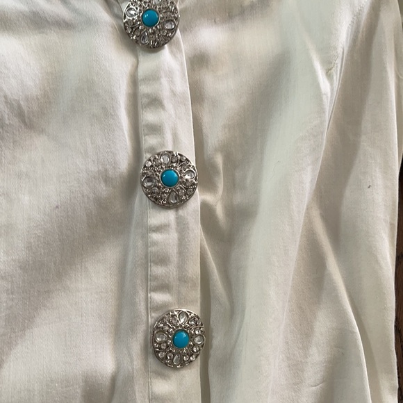 White Indian suit cotton - Picture 2 of 3